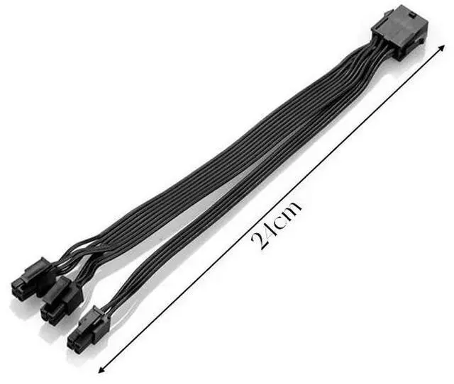 Alt view image 2 of 4 - CPU 8 Pin Female to CPU 8 Pin ATX 4 Pin Male Power Supply Converter Adapter Extension Cable for Motherboard 9.5-inch(24cm)