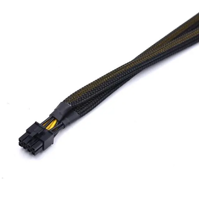 Alt view image 3 of 3 - CPU 8 Pin Male to Dual 8 Pin(6+2) Male PCIe Power Adapter Cable for Dell PowerEdge R720 720XD R730 and NVIDIA Tesla GPU J30DG 15-inch(38cm)