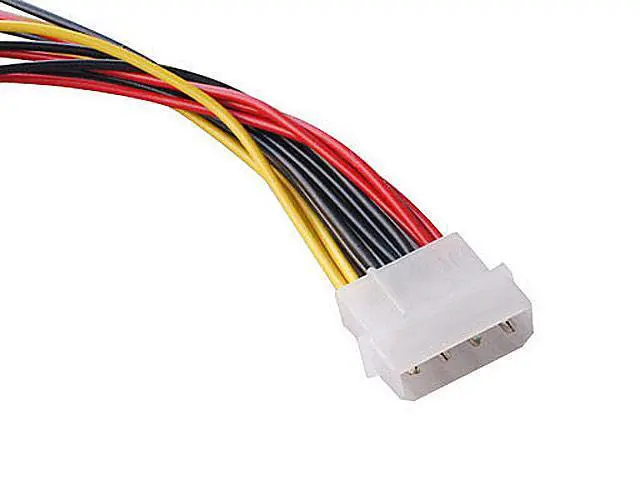Alt view image 2 of 3 - 2-Pack 4 Pin to SATA Female Hard Drive Power Adapter Cable Compatible with Hikvision Video Recorder 7.5-in(19cm)