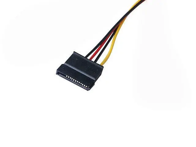 Alt view image 3 of 3 - 2-Pack 4 Pin to SATA Female Hard Drive Power Adapter Cable Compatible with Hikvision Video Recorder 7.5-in(19cm)