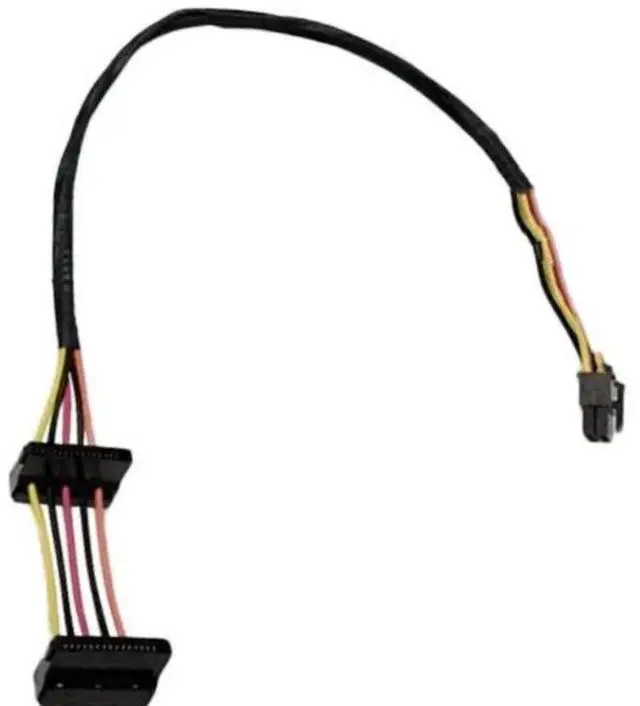 Main image of Motherboard ATX Mini 8 Pin to 2X Right-Angle 15 Pin SATA Hard Drive HDD Power Adapter Cable for Dell OptiPlex Series 3020 5040 7020 9020 14.5-inch(37cm)