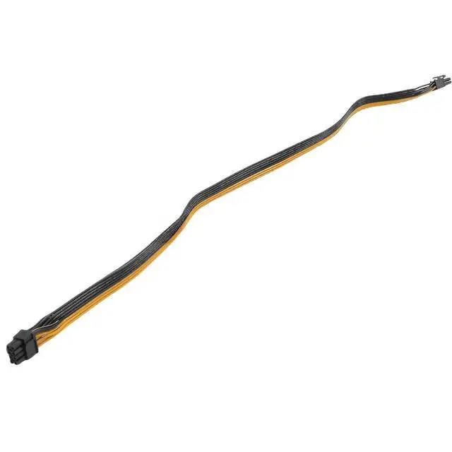 Alt view image 4 of 6 - (2-Pack) 6 Pin to 8 Pin PCIe Adapter for CoolerMaster and Thermaltake PSUs 6 Pin Male to 8 Pin (6+2) PCI Express Cable 20-inch(51cm)
