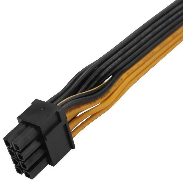 Alt view image 6 of 6 - (2-Pack) 6 Pin to 8 Pin PCIe Adapter for CoolerMaster and Thermaltake PSUs 6 Pin Male to 8 Pin (6+2) PCI Express Cable 20-inch(51cm)