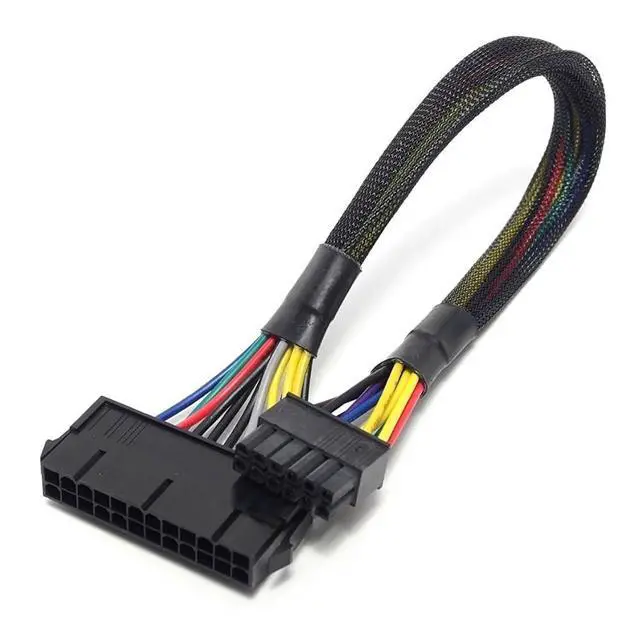 Alt view image 4 of 5 - 24 Pin to 12 Pin ATX PSU Main Power Adapter Braided Sleeved Cable for Acer Q87 Q87H3 Q87H3-AM 12-inch(30cm)