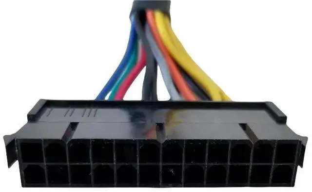 Main image of 24 Pin to 12 Pin ATX PSU Main Power Adapter Braided Sleeved Cable for Acer Q87 Q87H3 Q87H3-AM 12-inch(30cm)