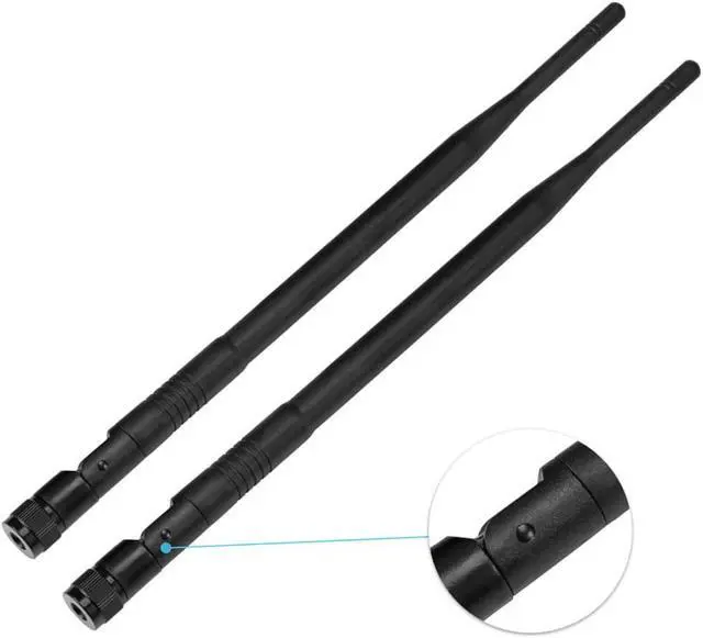 Alt view image 3 of 6 - 2-Pack 4G LTE Antenna 8dBi RP-SMA Male High Gain Omnidirectional Cellular Antenna for Router, Gateway, Modem, Hotspot, Signal Booster, MIMO, IP67 Waterproof for Home, RV, Vehicle
