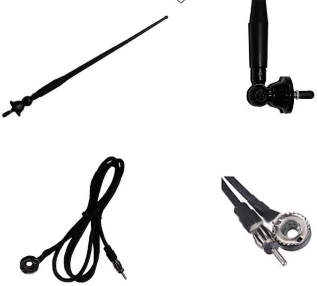 Alt view image 3 of 4 - Waterproof Marine Antenna Rubber Duck Dipole Flexible Mast FM AM Antenna for Boat Radio Car ATV UTV RZR Tractor Motorcycle Yacht Black