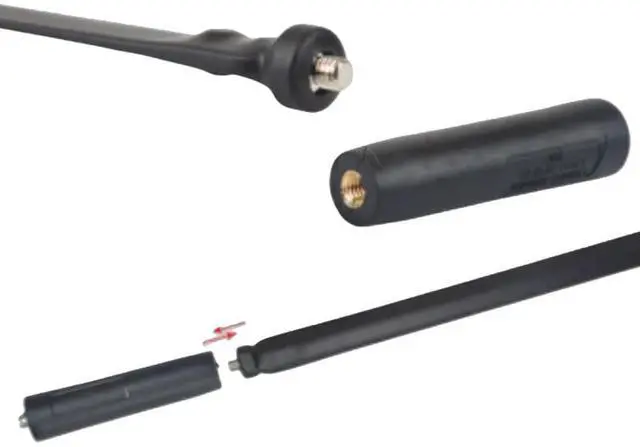 Alt view image 2 of 2 - Foldable CS Tactical SMA Female Ham Radio Antenna 2-Pack Dual Band VHF UHF 136-520MHz 42.5 inch Antenna for Kenwood Baofeng BF-F8HP UV-5R UV-82 BF-888S GT-3 Ham Two Way Radio Walkie Talkie