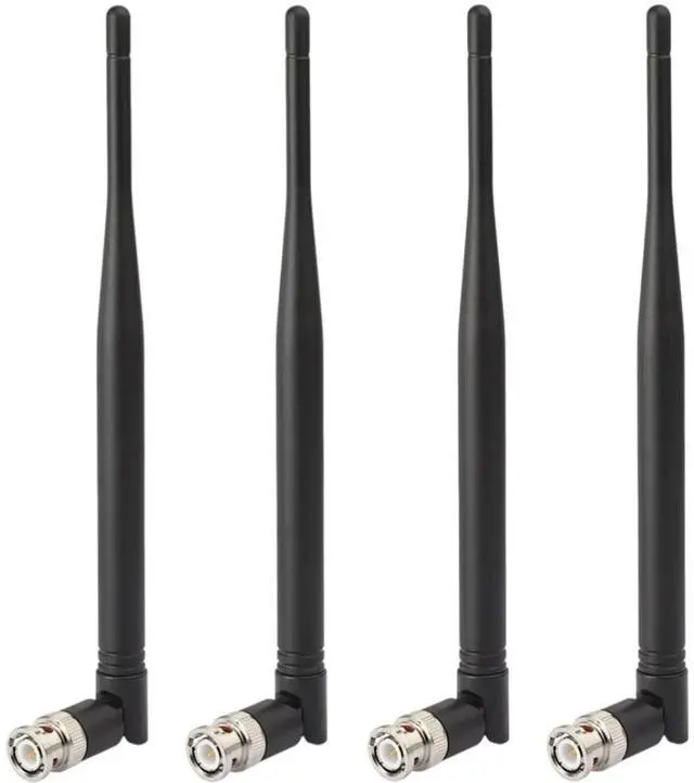 Alt view image 2 of 4 - 4X Wireless BNC Male Antenna UHF 400MHz-960MHz for Wireless Microphone Receiver Digital Audio Mic Receiver Tuner UHF Ham Radio and RF Devices 6dBi Gain Omnidirectional Antennas