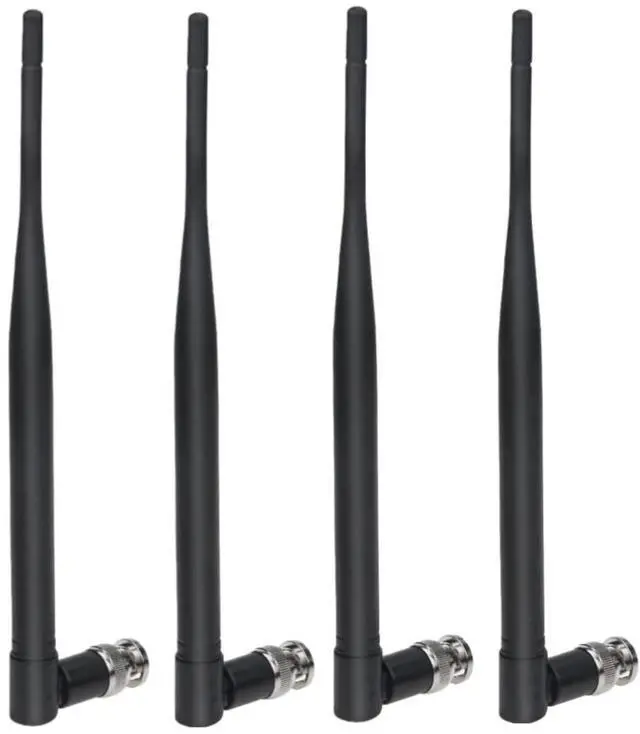 Main image of 4X Wireless BNC Male Antenna UHF 400MHz-960MHz for Wireless Microphone Receiver Digital Audio Mic Receiver Tuner UHF Ham Radio and RF Devices 6dBi Gain Omnidirectional Antennas