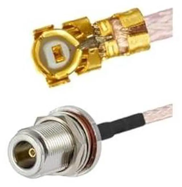 Alt view image 3 of 4 - 915MHz LoRa/HaLow Outdoor Antenna with U.FL to N-Type Female Coaxial Cable 5dBi Gain Omni-Directional N Male Connector for 802.11ah IoT Gateway, Helium Hotspot, RAK Wireless 902-928MHz