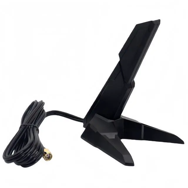 Main image of External RP-SMA Antenna WiFi 6E Tri-Band 2.4GHz/5GHz/6GHz with 3.94ft Extension Cable Magnetic Base Compatible with ASUS ROG Strix/Maximus/ProArt/TUF Gaming Motherboards and 2T2R WiFi Cards