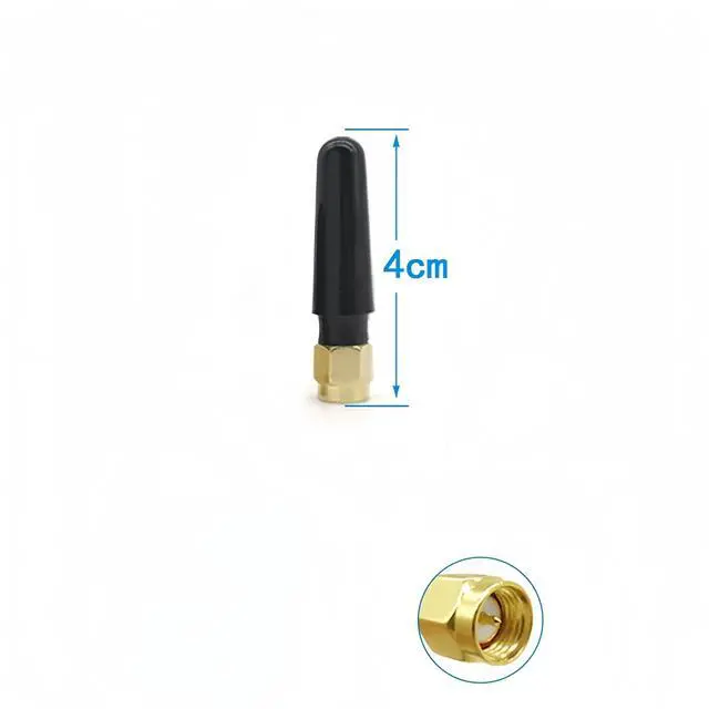 Alt view image 4 of 5 - Mini 3dBi Dual Band WiFi Antenna (2-Pack) SMA Male Connector 2.4GHz/5GHz/5.8GHz Omni-Directional for Wireless Router, PCIe WiFi Card, USB Adapter, IP Camera, FPV Drone 50 Ohm