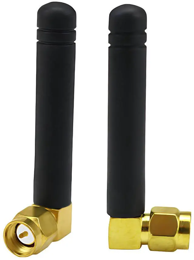 Main image of Dual Band WiFi Mini Antenna 3dBi SMA Male Antenna (2-Pack) 2.4GHz 5GHz 5.8GHz Rubber Duck Antenna for Wireless Router Network Card WiFi USB Adapter IP Camera FPV Drone IoT Gateway Multicopter