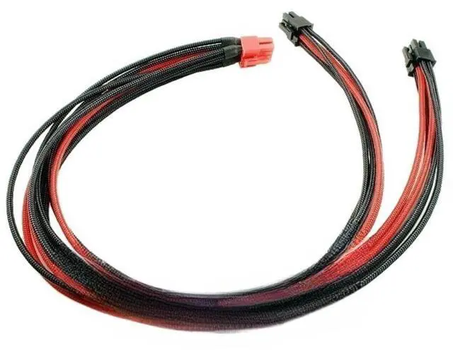 Main image of PCIe Cable for Antec PSUs CPU 8 Pin Male to Dual PCIe 8 Pin (6+2) Male GPU Power Adapter Sleeved 25-inch (63cm) 18AWG for Graphics Card (Compatible with Specific Antec Models Only)