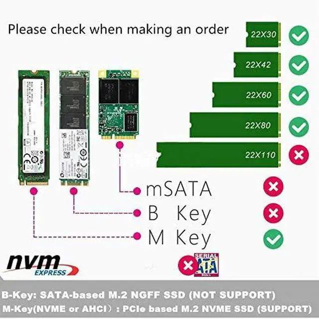 Alt view image 4 of 6 - M.2 NVMe to PCIe Adapter NVMe M-Key (AHCI NVMe) SSD to PCIe 3.0 x4 Adapter - Support M.2 PCIe 2280 2260 2242 Samsung PM961 960EVO SM961, PM951,sm951, 870, Intel 600P liteon T10 SSD PCIe NVMe Adapter