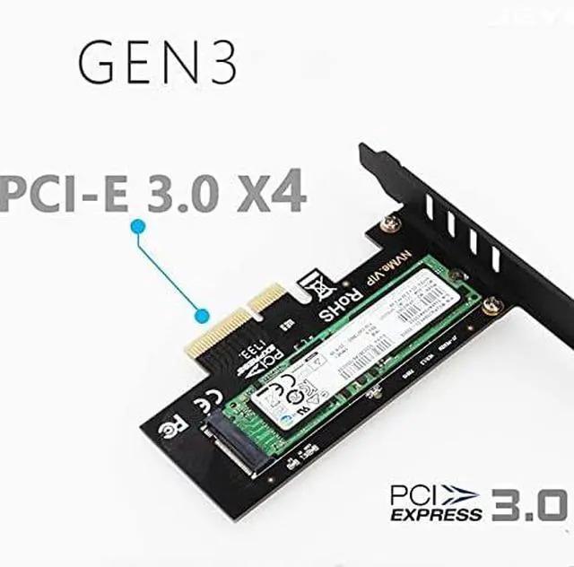 Alt view image 3 of 6 - M.2 NVMe to PCIe Adapter NVMe M-Key (AHCI NVMe) SSD to PCIe 3.0 x4 Adapter - Support M.2 PCIe 2280 2260 2242 Samsung PM961 960EVO SM961, PM951,sm951, 870, Intel 600P liteon T10 SSD PCIe NVMe Adapter