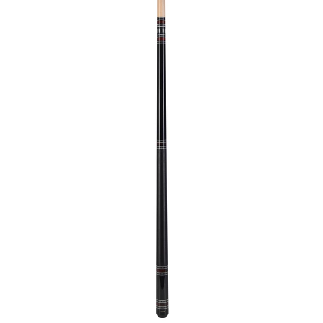 Alt view image 2 of 6 - ASKA A1 Ring Series Black Pool Cue Stick, 58" 2-Piece, 21 oz, Birdseye Maple Butt, Irish Linen Wrap, 12.75mm Layered Tip
