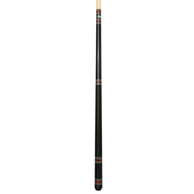 Alt view image 6 of 6 - ASKA A1 Ring Series Black Pool Cue Stick, 58" 2-Piece, 21 oz, Birdseye Maple Butt, Irish Linen Wrap, 12.75mm Layered Tip
