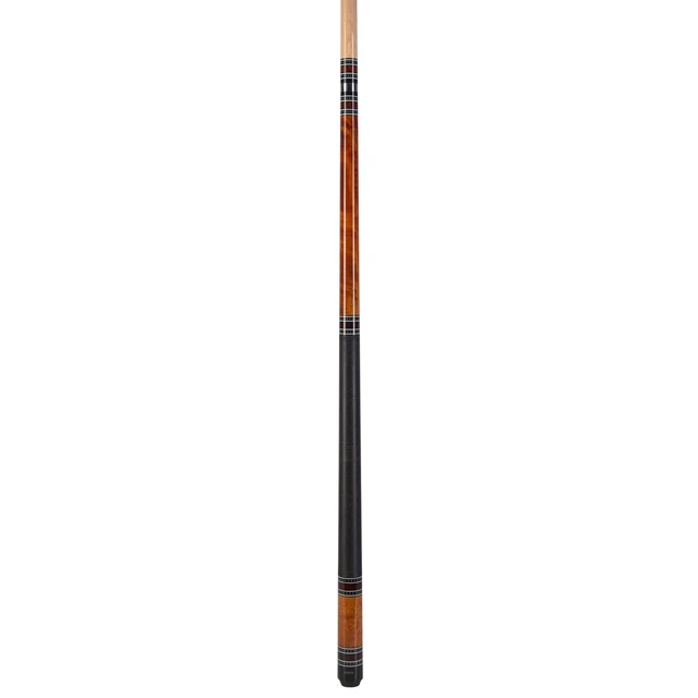 Alt view image 2 of 6 - ASKA A1 Ring Series Brown Pool Cue Stick, 58" 2-Piece, 18 oz, Birdseye Maple Butt, Irish Linen Wrap, 12.75mm Layered Tip