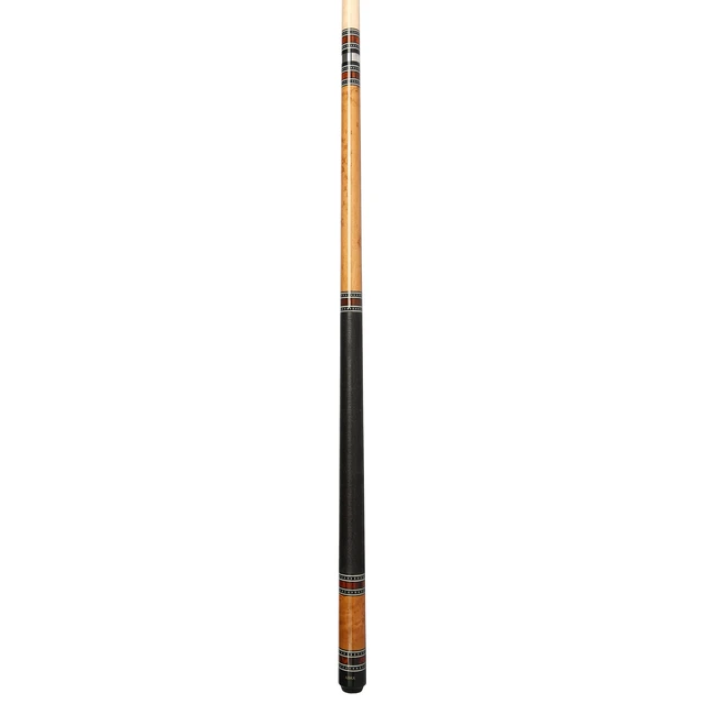 Alt view image 6 of 6 - ASKA A1 Ring Series Brown Pool Cue Stick, 58" 2-Piece, 18 oz, Birdseye Maple Butt, Irish Linen Wrap, 12.75mm Layered Tip