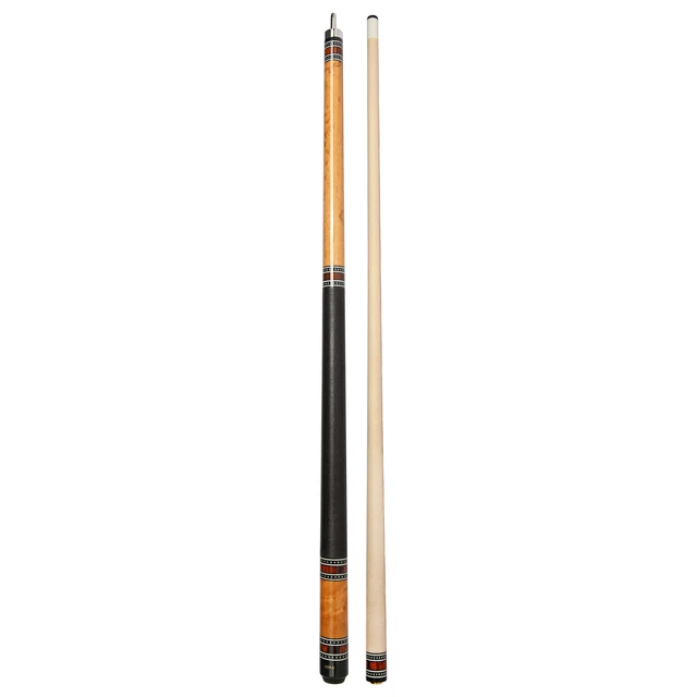Alt view image 4 of 6 - ASKA A1 Ring Series Brown Pool Cue Stick, 58" 2-Piece, 19 oz, Birdseye Maple Butt, Irish Linen Wrap, 12.75mm Layered Tip
