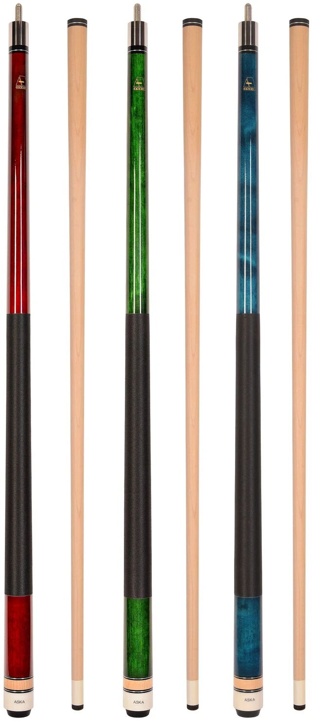 Main image of ASKA L2 Set of 3 Billiard Pool Cues, 58" Canadian Hard Rock Maple, Mixed Weights (18, 19, 20 oz)