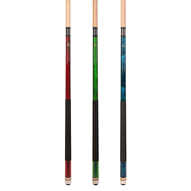Alt view image 2 of 7 - ASKA L2 Set of 3 Billiard Pool Cues, 58" Canadian Hard Rock Maple, Mixed Weights (18, 19, 20 oz)
