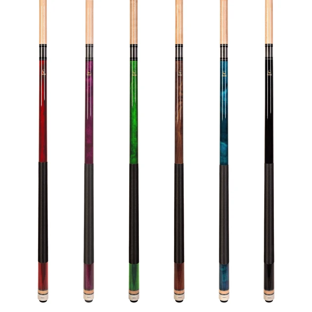 Alt view image 2 of 7 - ASKA L2 Set of 6 Billiard Pool Cues, 58" Canadian Maple, Mixed Weights (18-21 oz), 13mm Hard Tip