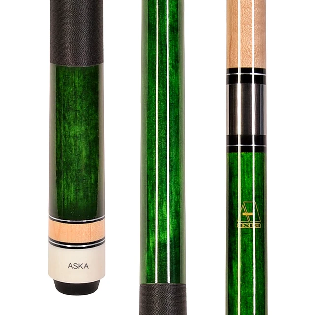 Alt view image 7 of 7 - ASKA L2 Set of 3 Billiard Pool Cues, 58" Canadian Hard Rock Maple, Mixed Weights (18, 19, 20 oz)