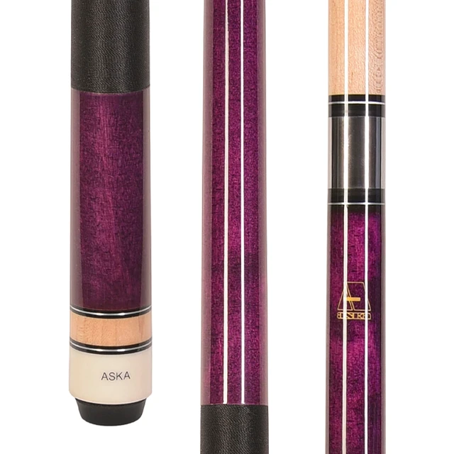 Alt view image 7 of 7 - ASKA L2 Set of 6 Billiard Pool Cues, 58" Canadian Maple, Mixed Weights (18-21 oz), 13mm Hard Tip