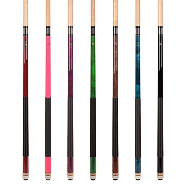 Alt view image 2 of 7 - ASKA L2 7-Piece Billiard Pool Cue Set - 58" Canadian Maple, 13mm Tip, Mixed Weights (18-21 oz)