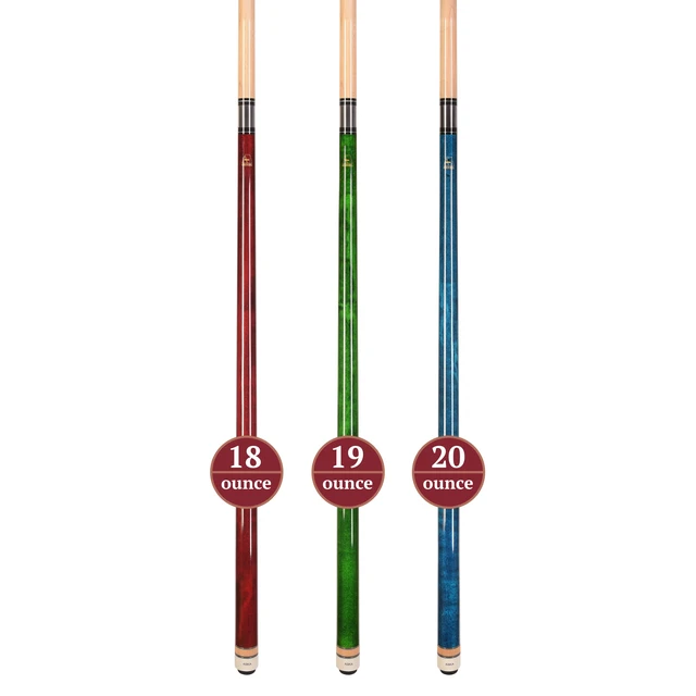 Alt view image 3 of 6 - ASKA Set of 3 L3 Pool Cue Sticks, 58", 13mm Tip, Canadian Maple Shaft, Wrapless