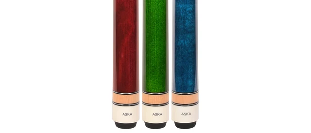 Alt view image 4 of 6 - ASKA Set of 3 L3 Pool Cue Sticks, 58", 13mm Tip, Canadian Maple Shaft, Wrapless