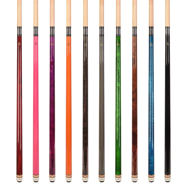 Alt view image 2 of 7 - ASKA Set of 10 L3 Pool Cue Sticks, 58", 13mm Tip, Canadian Maple Shaft, Wrapless