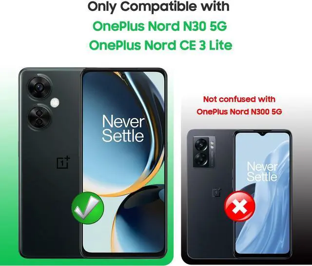Alt view image 7 of 7 - for OnePlus Nord N30 5G Case with Glass Screen Protector, Non-Yellowing Crystal Clear Shockproof Bumper Case, Slim Thin Yet Military Grade Drop Proof Phone Cover