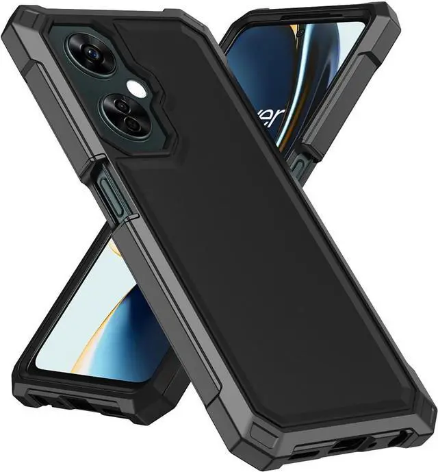 Alt view image 7 of 7 - Ailiber for OnePlus Nord N30 Phone Case, One Plus N30 5G Case with Screen Protector Tempered Glass, 2 Layer Structure Protection, Shockproof Corner TPU Bumper, Slim Silicone Cover for Plus 1 N30-Black