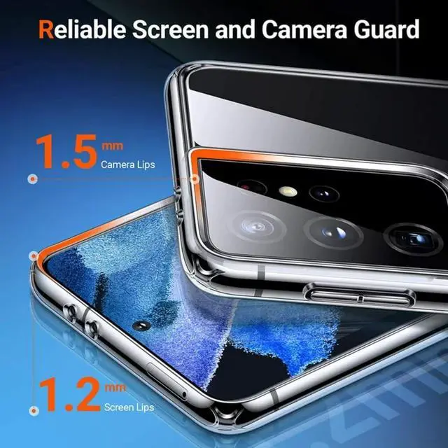 Alt view image 3 of 6 - Magnetic Phone Case Compatible with Samsung Galaxy S21 Ultra  Shockproof Cell Phone Case Works with Wireless Charging, MagSafe Card Wallet (Samsung Galaxy S21 Ultra,6.8 inch, Clear)