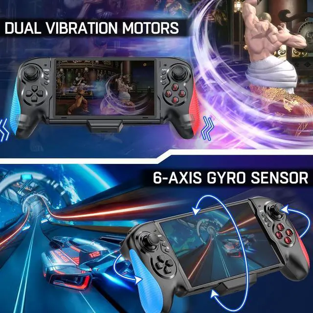 Alt view image 3 of 7 - Gammeefy Switch Controller for Switch/OLED, One-Piece Joypad Controller Replacement for Switch Pro Controller, Switch Controllers Remote with Adjustable TURBO and Dual Motor Vibration