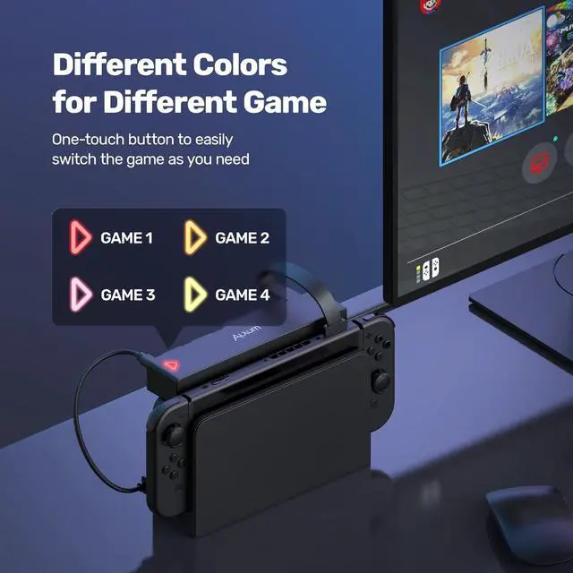 Alt view image 3 of 7 - Alxum Switch Game Card Reader, 8 in1 Switch Game Card Holder Multi Switcher