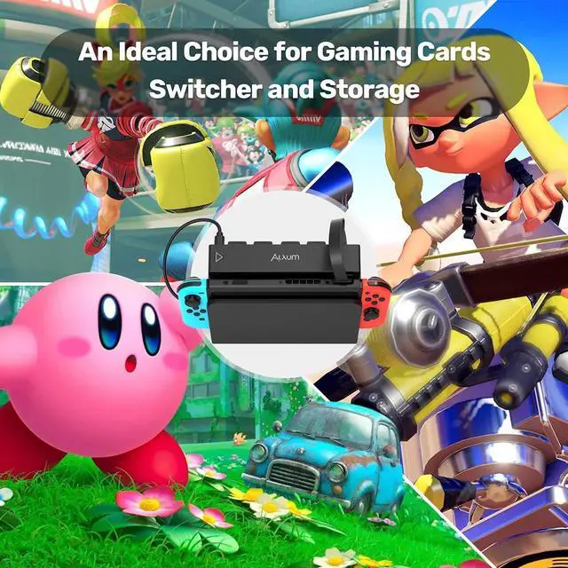 Alt view image 7 of 7 - Alxum Switch Game Card Reader, 8 in1 Switch Game Card Holder Multi Switcher
