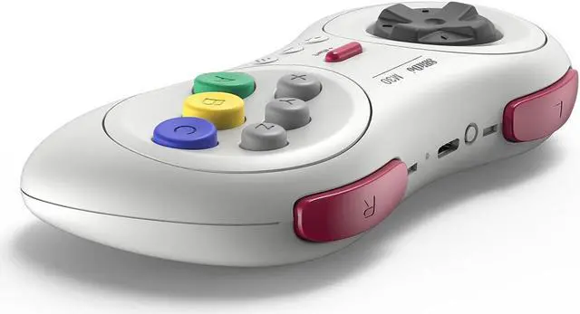 Alt view image 2 of 7 - 8Bitdo M30 Bluetooth Controller for Switch, Windows and Android, 6-Button Layout for SEGAs Classic Games (White)