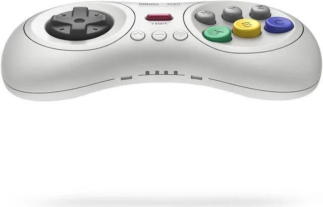 Alt view image 3 of 7 - 8Bitdo M30 Bluetooth Controller for Switch, Windows and Android, 6-Button Layout for SEGAs Classic Games (White)