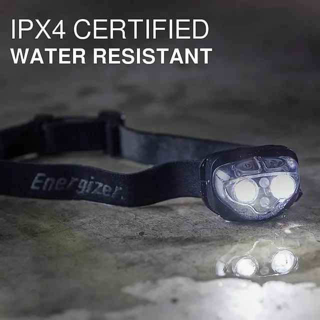 Alt view image 4 of 7 - Energizer Rechargeable LED Headlamp Pro400, IPX4 Water Resistant, High-Powered Bright LED, Multiple Light Modes, Best Headlight for Camping, Running, Outdoors, Emergency Light, USB Included