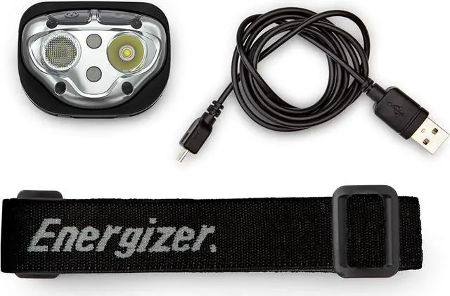 Alt view image 7 of 7 - Energizer Rechargeable LED Headlamp Pro400, IPX4 Water Resistant, High-Powered Bright LED, Multiple Light Modes, Best Headlight for Camping, Running, Outdoors, Emergency Light, USB Included