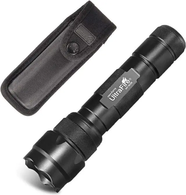 Main image of ULTRAFIRE Tactical Flashlight with Holster, 1000 Lumens Single Mode LED Flashlight with Duty Belt Holster, Bright Small EDC Flashlight with Flashlight Carry Case Pouch, WF-502B (Battery Not Included)