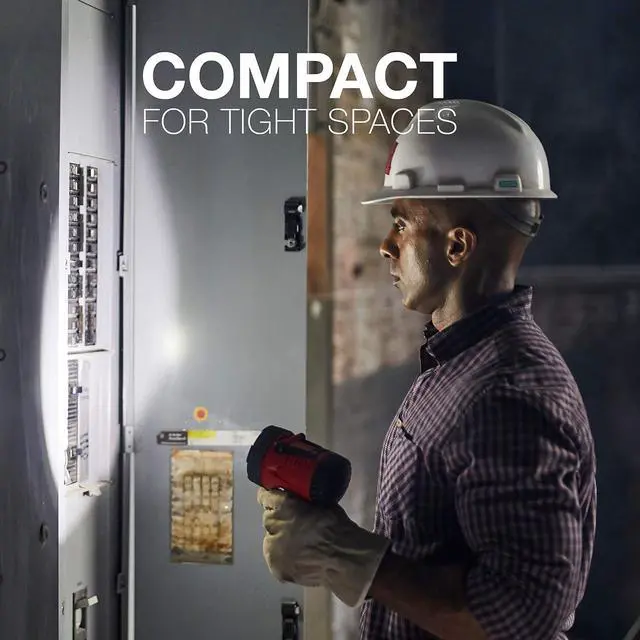 Alt view image 4 of 7 - Energizer LED Portable Spotlight, Rechargeable Spotlight Flashlight for Tough Work Environments and DIY Projects, Flash Light with Micro-USB Cable Included, Pack of 1, Red