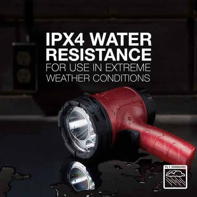 Alt view image 5 of 7 - Energizer LED Portable Spotlight, Rechargeable Spotlight Flashlight for Tough Work Environments and DIY Projects, Flash Light with Micro-USB Cable Included, Pack of 1, Red