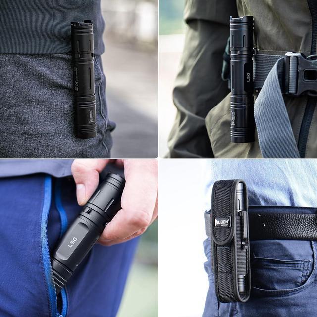 Alt view image 7 of 7 - WUBEN L50 Rechargeable Flashlights, USB tactical flashlights 1200 high lumens, Super Bright IP68 Waterproof LED flashlights, EDC Pocket Flashlights 5 Modes for Emergency, Rescue, Inspection, Hunting