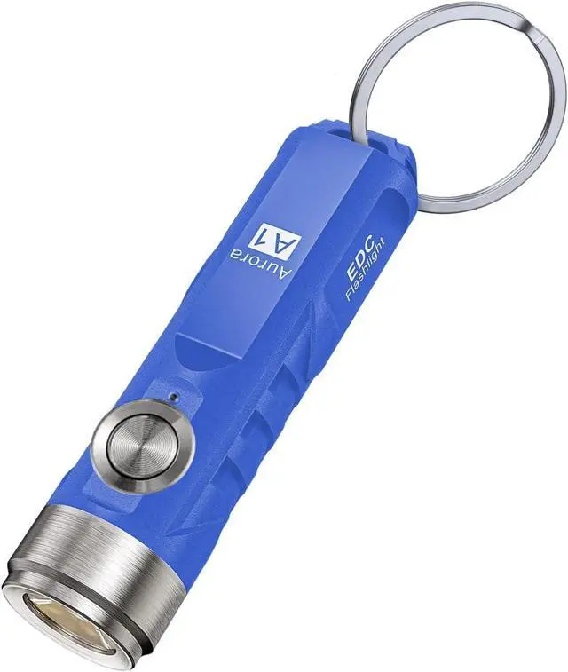 Main image of RovyVon Aurora A1 G4 USB C Rechargeable Mini EDC Flashlight, Small Bright Keychain Flashlight 650 High Lumens, EDC Gadget with Clip for Camping, Hiking, Emergencies (Blue)